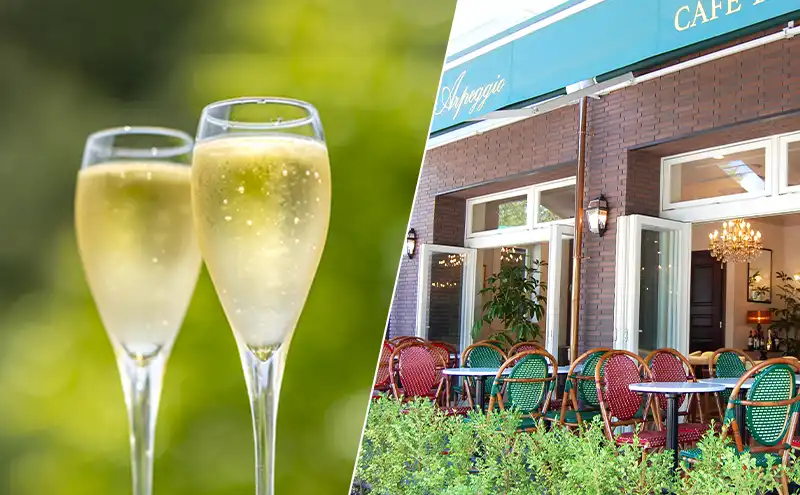 Free-flowing sparkling wine