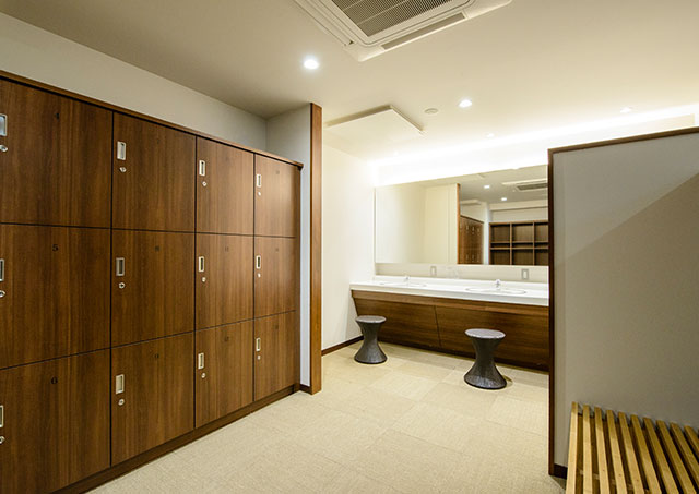 Clean changing area